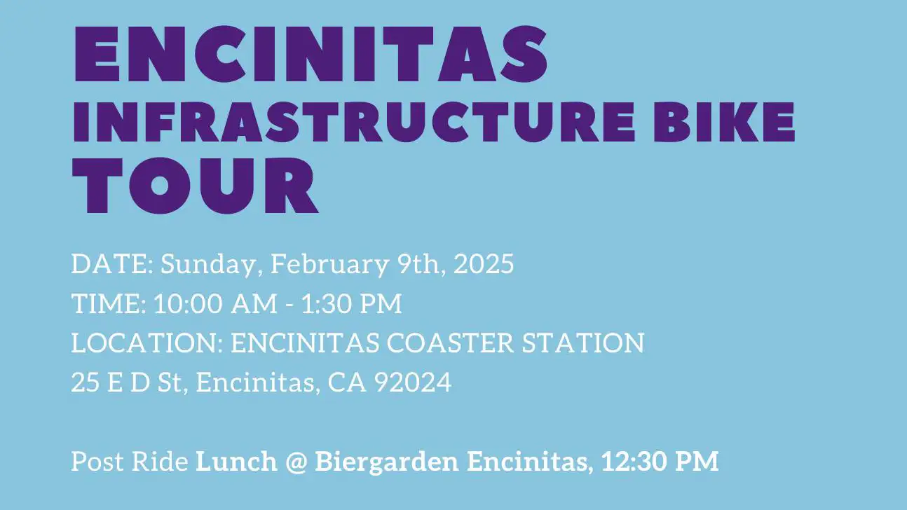 APBP Encinitas Infrastructure Ride Announcement 2/9/25